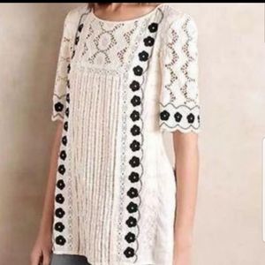 Anthropologie Veille Peasant Top by Floreat